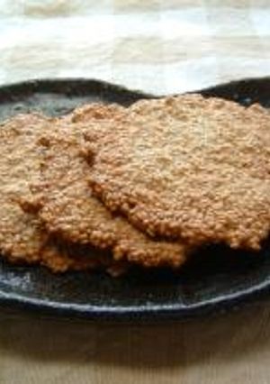 薄焼きごまクッキー-レシピのメイン写真