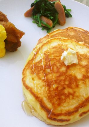 ふんわり♪しゅわっ♡パンケーキ-レシピのメイン写真