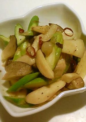 アスパラとエリンギのペペロンチーノ風-レシピのメイン写真