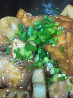 鶏肉と厚揚げ、蓮根の甘口炒め-レシピのメイン写真