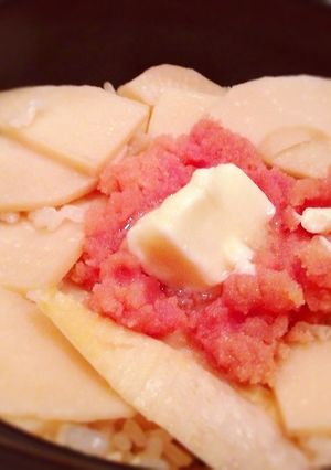 絶品！明太子と筍の炊き込みご飯♪-レシピのメイン写真