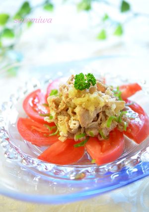 ヘルシー美味☆牛肉のすりおろし林檎和え✿-レシピのメイン写真