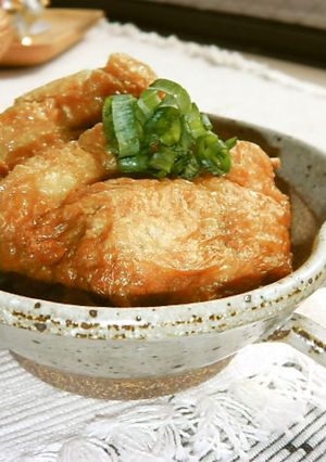 鶏&とろろで餅巾着煮風♬-レシピのメイン写真