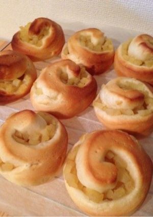 HBで！濃いミルク風味のリンゴパン♪-レシピのメイン写真