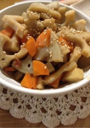 れんこんとにんじんのきんぴら-レシピのメイン写真