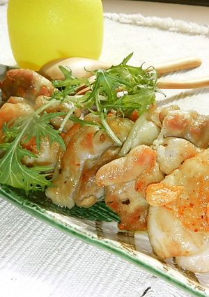 鶏もも肉ニンニクチップ＆塩漬け焼き♬-レシピのメイン写真