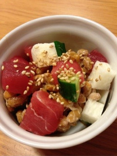 マグロ入り☆長芋と納豆のネバネバ小鉢-レシピのメイン写真