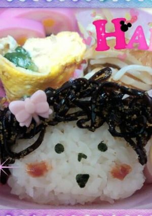 パーマヘアーの女の子お弁当-レシピのメイン写真