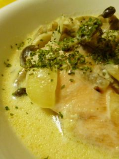 サーモンとしめじのクリーム煮♪-レシピのメイン写真