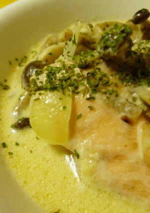 サーモンとしめじのクリーム煮♪-レシピのメイン写真