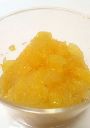 離乳食中期〜夏みかんとりんごのコンポート-レシピのメイン写真