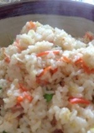 簡単ランチ:冷凍枝豆とたらこの焼き飯-レシピのメイン写真