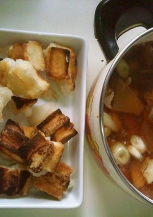 揚げ餅豚汁-レシピのメイン写真