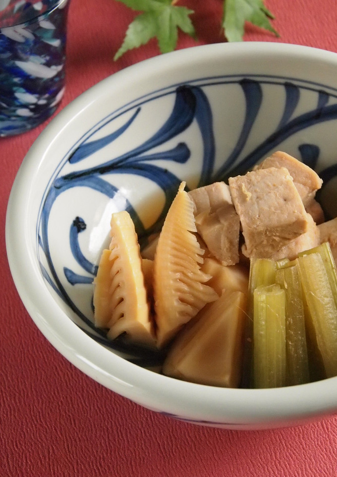 タケノコとフキの鮪煮-レシピのメイン写真