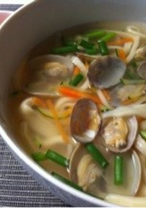 韓国料理 優しい味 あさりのカルグクス-レシピのメイン写真