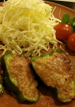 ピーマンの肉詰め-レシピのメイン写真