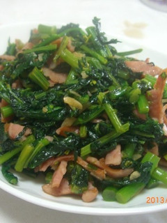 かき菜の洋風炒め~♪-レシピのメイン写真