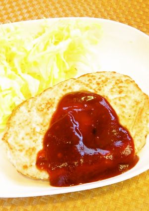 子供も喜ぶ☆簡単鶏ひき肉の豆腐ハンバーグ-レシピのメイン写真