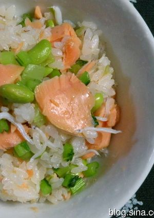 鮭と蕪の葉の炊き込みご飯-レシピのメイン写真