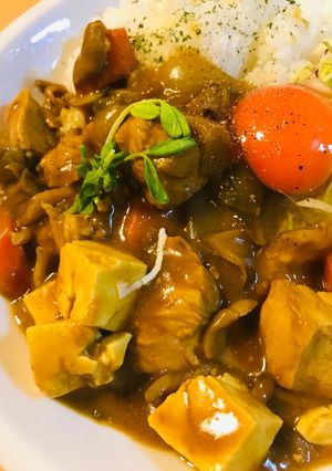 バーモントカレー●鶏肉＆豆腐の玉子カレー-レシピのメイン写真