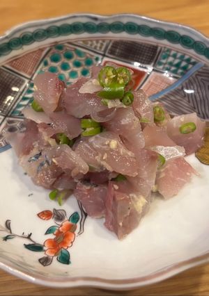 アジ刺しの青唐辛子和え-レシピのメイン写真