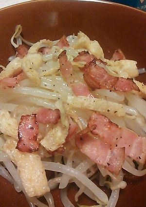 焼ベーコンとシャキシャキもやしのサラダ-レシピのメイン写真