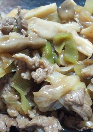 牛肉ときのこの柚子胡椒炒め-レシピのメイン写真