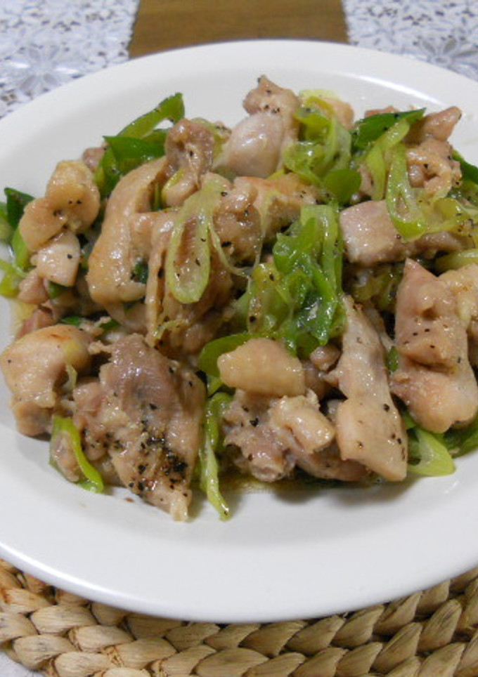 香りが良い　鶏肉のネギ塩炒め-レシピのメイン写真