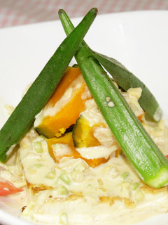豆腐ステーキと夏野菜のアボカドソース-レシピのメイン写真