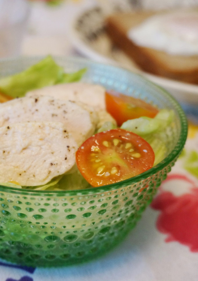 簡単＊レタスと蒸し鶏のサラダ-レシピのメイン写真