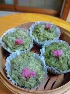 春の香り♪よもぎ蒸しパン-レシピのメイン写真