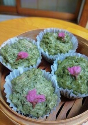 春の香り♪よもぎ蒸しパン-レシピのメイン写真