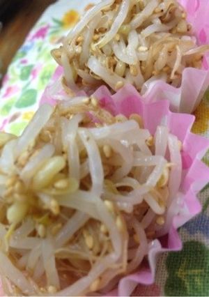 簡単3分で！お弁当に♪もやしのおひたし-レシピのメイン写真