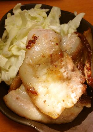 豚焼肉のキャベツ添えポン酢で-レシピのメイン写真