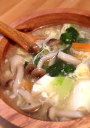✿°.豆腐とキノコのあんかけスープ.°✿-レシピのメイン写真