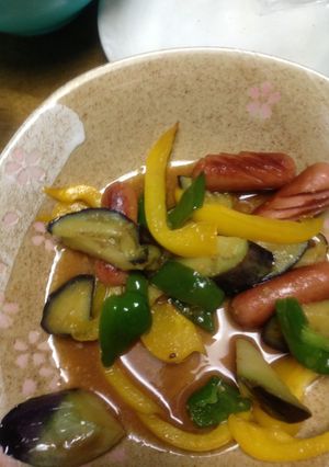 茄子と彩りミソ炒め-レシピのメイン写真