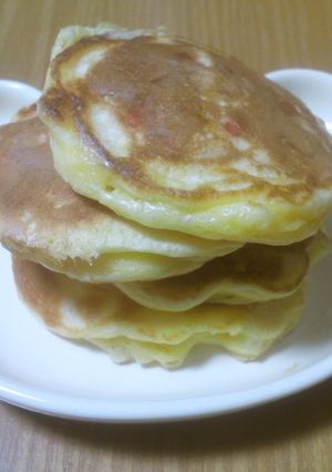 離乳食後期〜パプリカとりんごのパンケーキ-レシピのメイン写真