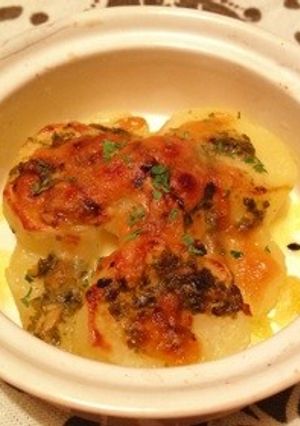 じゃがいものバジルチーズ焼き-レシピのメイン写真