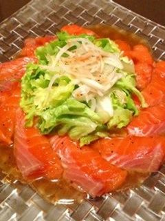 サーモンの和風カルパッチョ-レシピのメイン写真
