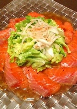 サーモンの和風カルパッチョ-レシピのメイン写真