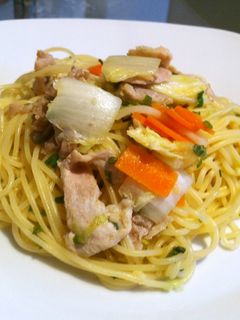 パパの作るスペシャル塩やきスパ-レシピのメイン写真