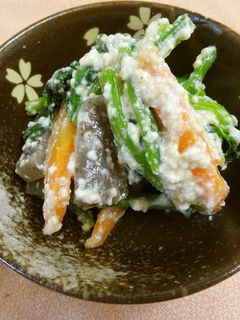 絹ごし豆腐でこんにゃくのなめらか白和え-レシピのメイン写真