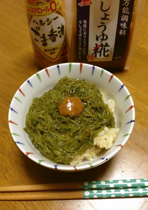 ナムル風⁉ぶっかけめかぶご飯-レシピのメイン写真