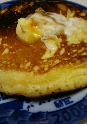 ダノンビオでホットケーキ-レシピのメイン写真