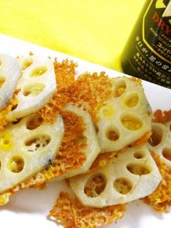 れんこんのかりかりチーズ焼き-レシピのメイン写真