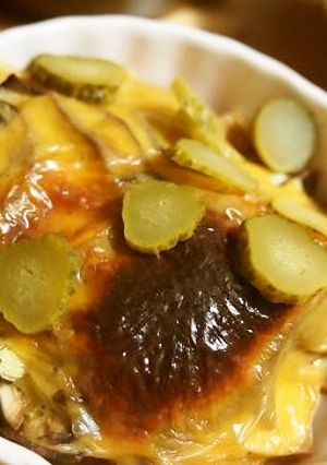 チーズ焼き+ピクルス。-レシピのメイン写真