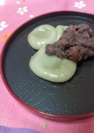 青汁白玉のあんこ添え-レシピのメイン写真