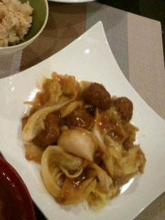 ミートボールで作る簡単中華あんかけ☆-レシピのメイン写真