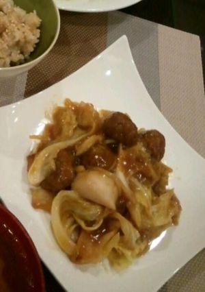 ミートボールで作る簡単中華あんかけ☆-レシピのメイン写真