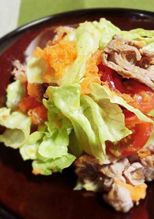 【にんじんドレッシングで】牛肉サラダ-レシピのメイン写真